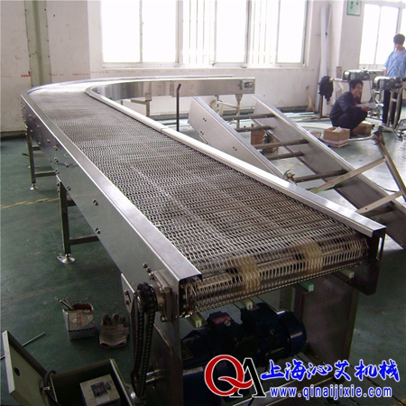 金屬網(wǎng)帶轉(zhuǎn)彎輸送機